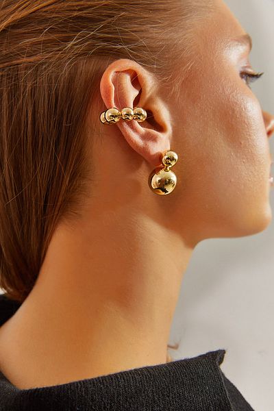 Bianco Lucci Women's Accessory Steel Ball Ball Cartilage Earring