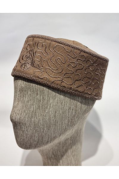 Özgöksu Şapka Rufai Model Fabric Mold Skullcap Fabric Prayer Skullcap