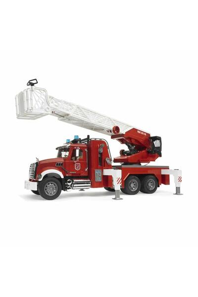 Oyuncakmatik Merdivenli ve Su Püskürten Mack Granit İtfaiye Model Aracı