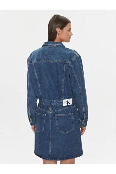 Calvin Klein DARTED DENIM SHIRT DRESS
