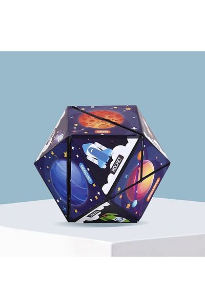 hediyeconcepti 3D Geometric Cubic Toys Reversible Plastic Puzzle Cube Game Variety Puzzle Cube Antistress