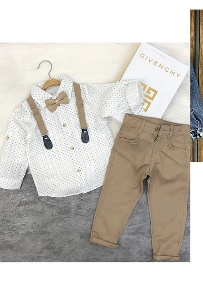 MİLANO KİDS BOY SPECIAL DAYS SHIRT, BOWTIE AND BELT SUIT