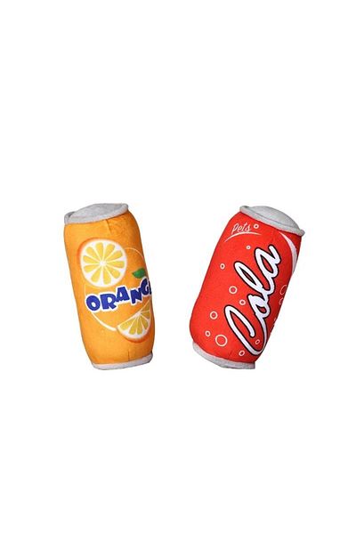 TİNEKE Durable Sound Dog Toy Coke in Tin Coke Style 1 Piece