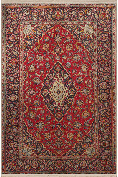 Rugs Modern Halı Bordo Temalı Geleneksel Motif Etnik Desenli Saçaklı Vintage ...