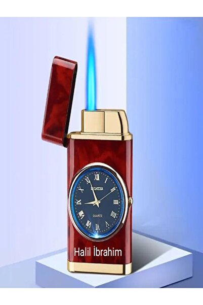 HK GİFT SHOP Özel Tasarım Saatli Lüks Çakmak