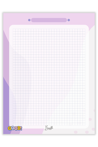 Benekli Tasarım Kareli Defter / Planlayıcı / To Do List / Memopad / Notepad /...