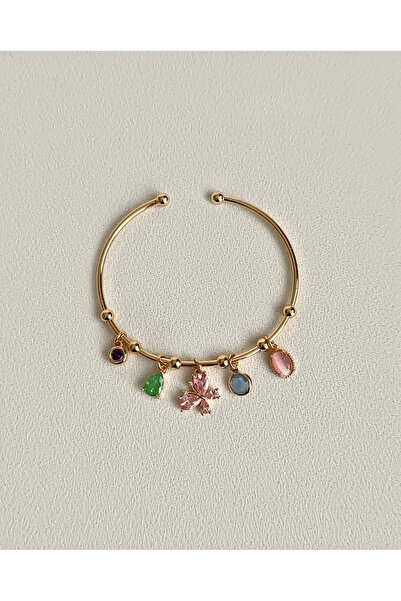 Okko Store سوار أصفاد قابل للتعديل مع سحر ملون