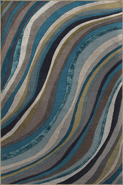 Rugs Modern Halı Многоцветен вълнообразен абстрактен креативен модерен декора...