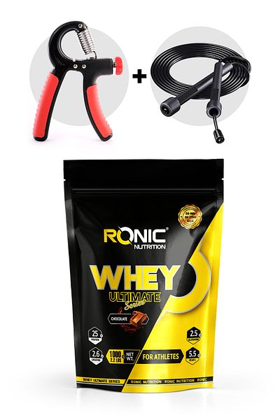 Ronic Nutrition Whey Protein Powder Ultimate 1000 G Protein Powder for Muscle Building (CHOCOLATE AROMAL) Hd-01