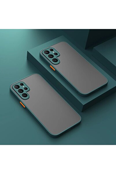 Rivor Samsung Galaxy S24 Ultra Uyumlu Kılıf 3d Kamera Korumalı Buzlu Kenarlar...