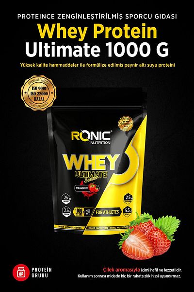 Ronic Nutrition Whey Protein Powder Ultimate 1000 G Protein Powder Helps Make Muscles (STERLAKE AROMAL) Hd-01