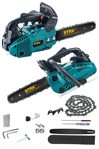 STAXX POWER Blue Turbo Mini 33cc Benzinli Testere 30cm 2000w Benzinli Dal Ağaç Budama Kesme Bıçkı Testeresi