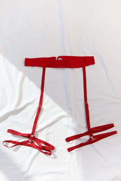 mendoza store Set de benzi pentru picioare cu ham de culoare roșie