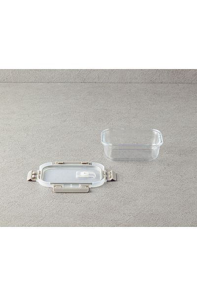 English Home Doria Glass Storage Container Dark Beige