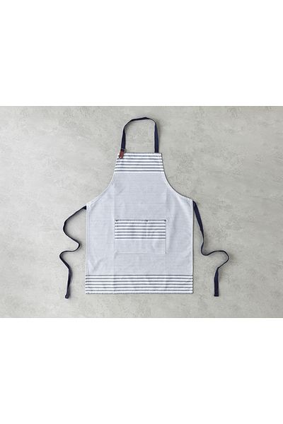 English Home Morgan Cotton Kitchen Apron Navy Blue