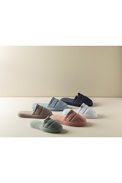 English Home Παντόφλες μπάνιου από μαλακό βαμβάκι από ανθρακί