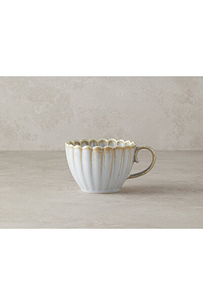 English Home Fiore New Gray Bone China Mug