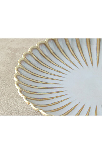 English Home Fiore New Bone China Pasta Tabağı Gri