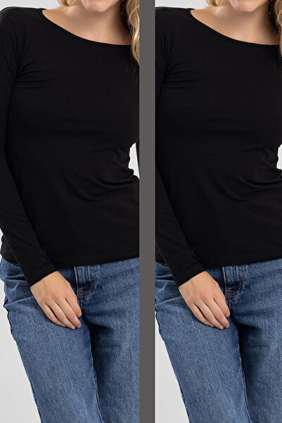 Pinkapple Bisiklet Yaka Viskon Penye Badi 4 Al 3 Öde 5 Al 4 Öde Kadın Body