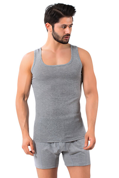 LÜXDRM 2 Pieces - 154 Square Collar, Ribbed Men's Undershirt