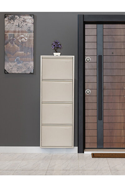 KASER Metal 4'lü Krem Ayakkabılık