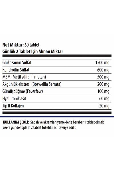 Tums Xtra Flex Glucosamine Chondroitin Msm Hyaluronic Acid Boswellia 60 Tablets