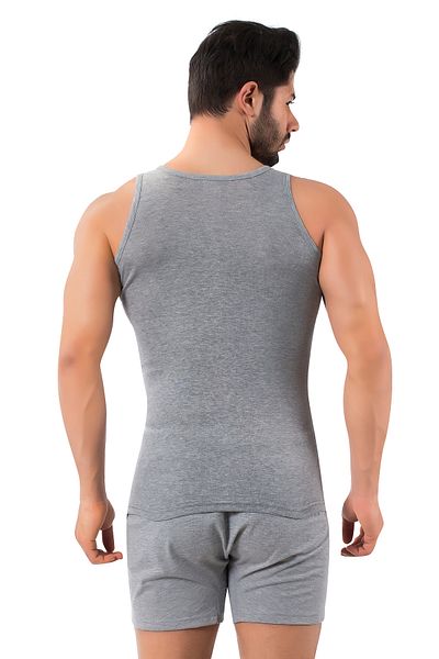 LÜXDRM 3 Pieces - 154 Square Collar, Ribbed Men's Undershirt