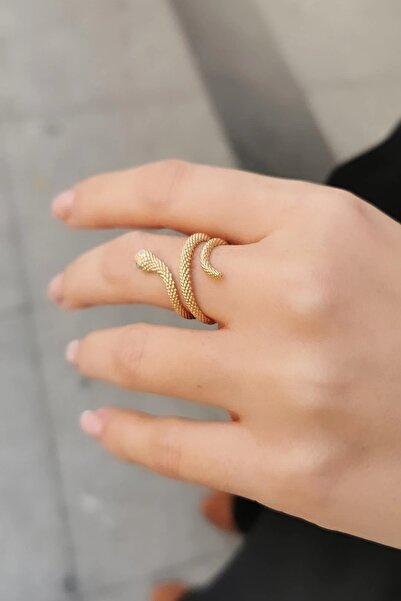 Utku Kuyumculuk 14 AYAR YILAN MODEL ALTIN YÜZÜK