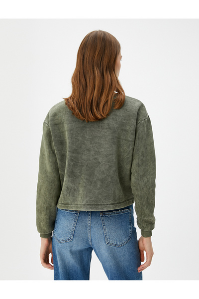 Koton Hanorac cu guler rotund lavabil basic