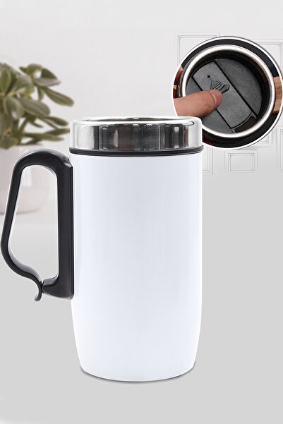 Trendmiya 280 ML Kulplu Çelik Bardak Termos