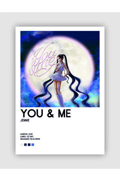fırsatlar diyarı JENNIE You & Me K-pop Duvar Posteri - Duvar Dekoru - Kalın Kağıt - Çerçevesiz