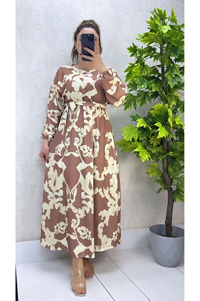 YILMAZBARMAZ ΓΥΝΑΙΚΕΙΟ ΦΟΡΕΜΑ ΜΕ ΣΧΕΔΙΟ ΦΥΛΛΟ ΜΠΑΤΣΟΥ