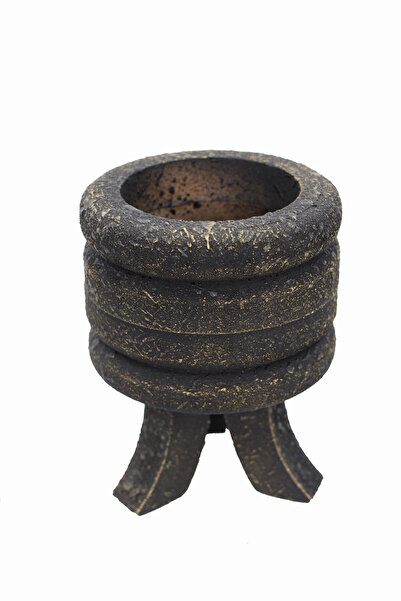 HobiMax Dekoratif Gold Eskitme Mini Saksı