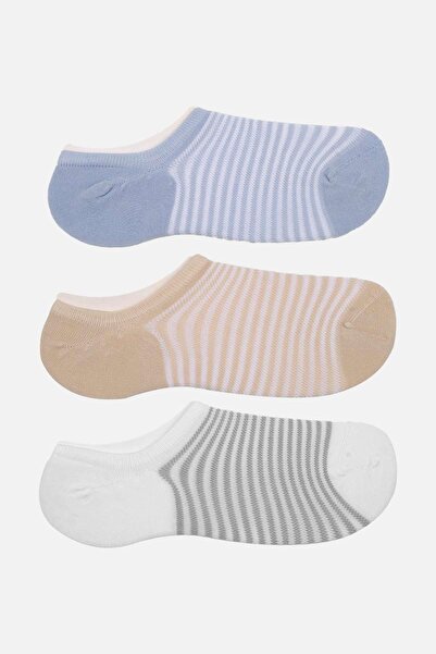 Aytuğ Women's Modal 3 Pairs Special Boxed Ck Ballerina Socks 33319