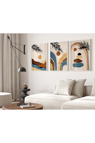 TekTablo Set de pictură înrămată, modele de pictură pentru decorarea casei