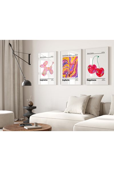 TekTablo Set de pictură înrămată, modele de pictură pentru decorarea casei