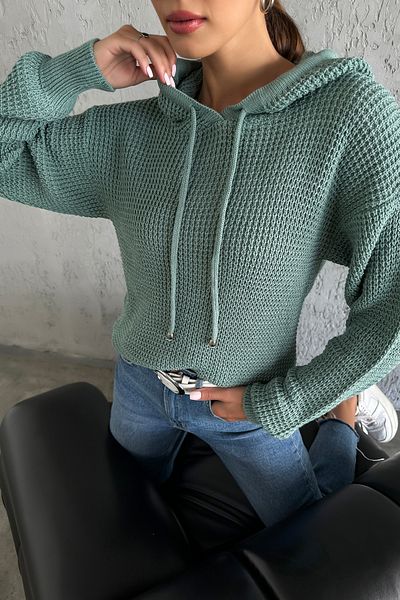 nosia fashion Hooded Long Sleeve Women's Knitwear Sweater