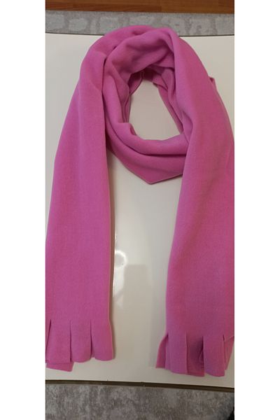 NERGIZ NERGIZ PINK FLEECE SCARF SHAL CASHCOL