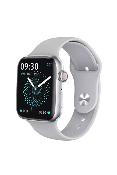 Basriko Watch 8 K8 PRO Akıllı Saat Çift kordon Gri