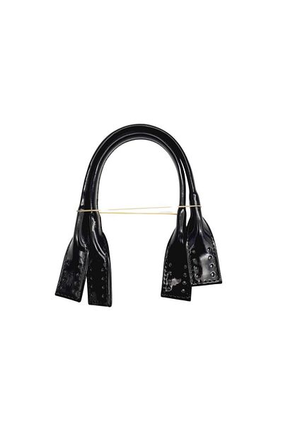 angel çanta aksesuar Angel Bag Accessory Patent Leather Pelican Model Short Bag Handle Black Color