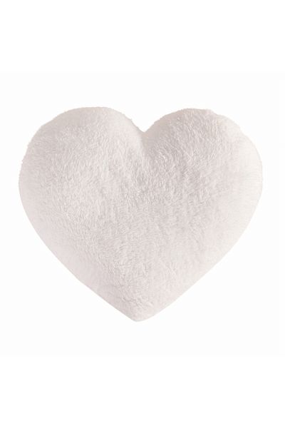 Sarah Anderson Amour Heart Pillow White