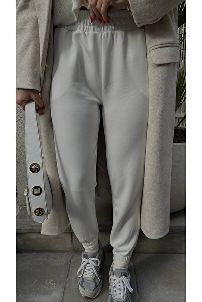 ms perry Bej Modal Kumaş Jogger Eşofman Altı Oysho Kumaş