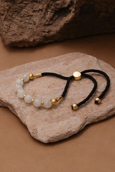 Dünya Doğal Taş Moon Stone Bracelet