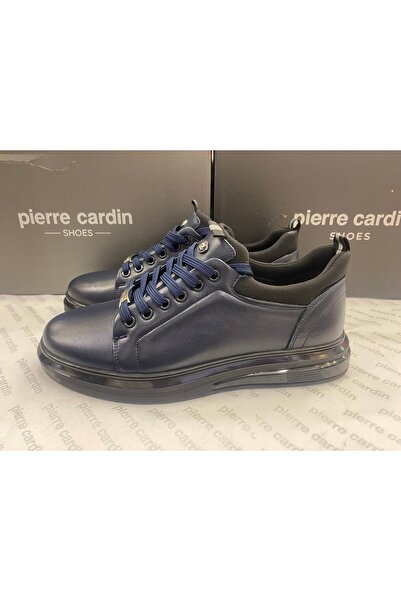 Pierre Cardin 10201 ERKEK GÜNLÜK LACİVERT ORTOPEDİK İÇ DIŞ HAKİKİ DERİ CASUAL AYAKKABI