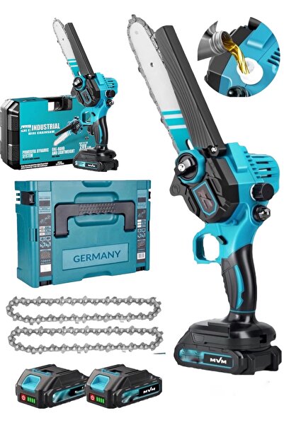 Germany Steel 598Vt OTOMATİK YAĞLAMA 10 PİLLİ ÇİFT AKÜLÜ ŞARJLI AKÜLÜ BUDAMA ...
