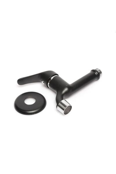 HMS Open Close Mix Long Faucet Black