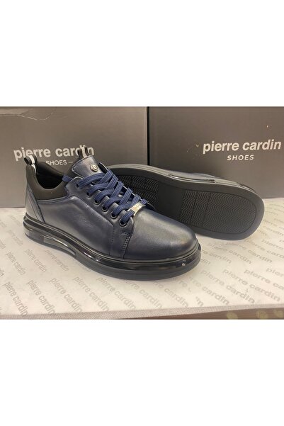 Pierre Cardin 10201 ERKEK GÜNLÜK LACİVERT ORTOPEDİK İÇ DIŞ HAKİKİ DERİ CASUAL AYAKKABI