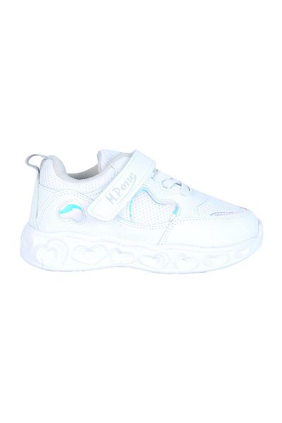 M.P. MP 241-3217 Pantofi sport pentru fete cu velcro alb