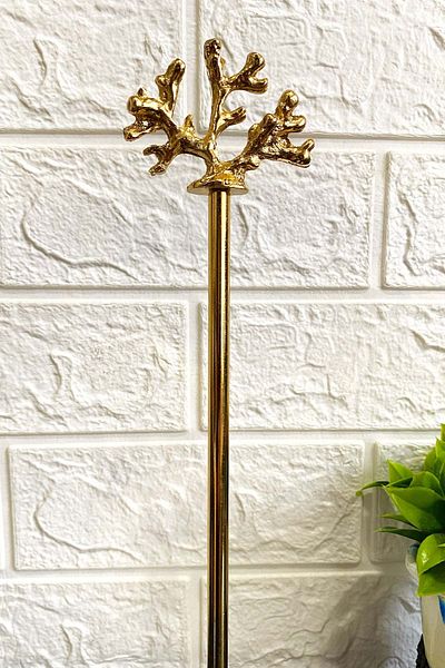 Jenisa White Round Marble Gold Coral Accessory Decorative Roll Paper Towel Holder