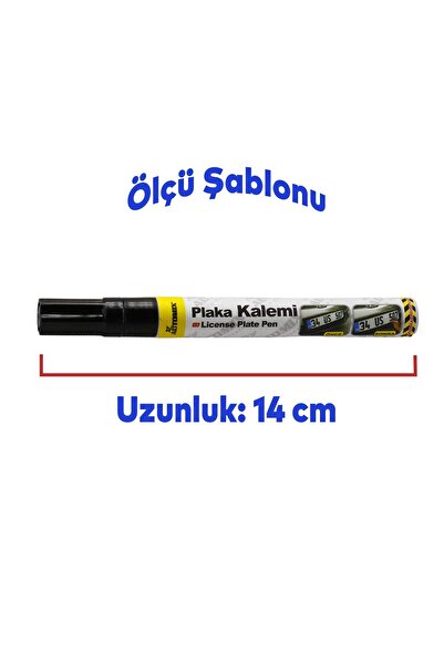 NZB Plaka Kalemi Araç Plaka Yazma Kalemi Plaka Boyama Rötuş Kalemi Siyah12624